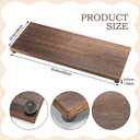 Amyhill Wood Pedestal Stand Riser Decor,Classic,Dark Brown,22 X 9 Inch