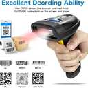 NETUM 2D Barcode Scanner, Compatible with 2.4G Wireless & Bluetooth & USB Wired Connection, Connect Smart Phone, Tablet, PC, 1D Bar Code Reader Work for QR PDF417 Data Matrix (NT-1228BL)