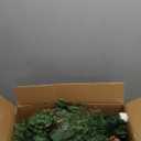 GUOOU Set of 2 Pathway Christmas Tree Urn Filler, Lighted Artificial Mini Xmas Trees with Lights, Outdoor Christmas Decorations for Porch, Driveway, Yard (9 Pine Cones)