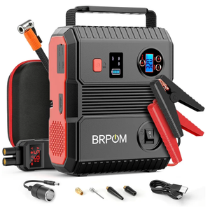 Car Jump Starter with Air Compressor, 150PSI 8000A Peak 24000mah (Up to All Gas or 8.0L Diesel Engine, 50 Times) Portable Jump Starter 12V Auto Battery Jump Pack QC 3.0 with 160W DC Out