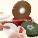 3 x Christmas Ribbon for Gift Wrapping - Brown Velvet Ribbon 3/8" * 10Yard - Vintage Christmas Ornaments Decor Bows Making - Christmas Tree Ribbon