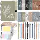 Janlaugh 30 Sets Appreciation Gifts for Office Coworkers Bulk - Thank You Inspirational Spiral Journal Notebook with Sticky Notes Pen for Employee Staff Teacher Team Nurse Graduation (Bright Color)