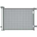 Retractable Baby Gates, Mesh Dog Gate for Doorways, 33.6" Tall, Expands to 55" Wide,Pet Safety Essential Fit for Baseboards, Wide Toddlers Gates for Hallways, Indoor & Outdoor,Grey