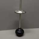 DOWRY AntiHand Off Toilet Plunger with Holder for Bathroom,Powerful Efficient Force Suction Cup,Heavy Duty, Deep Cleaning, Nickel