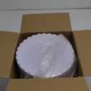 SUT 72 Pcs White Plates Disposable, White Plastic Plates With Gold Trim, 10.25 Inch Gold Dinner Plates, Fancy Plastic Plates, Plates Disposable Heavy Duty for Wedding, Parties, Banquets