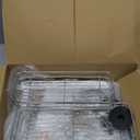 Orimade Aluminum Hanging Shower Caddy Over Head, Adjustable Bathroom Shelf with Hooks, Anti-Slip Rustproof Organizer Storage Rack Basket, Silver, 2 Tier