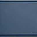 KitchenAid Classic Plastic Cutting Board with Perimeter Trench and Non Slip Edges, Dishwasher Safe, 11 x 14 inch, Ink Blue