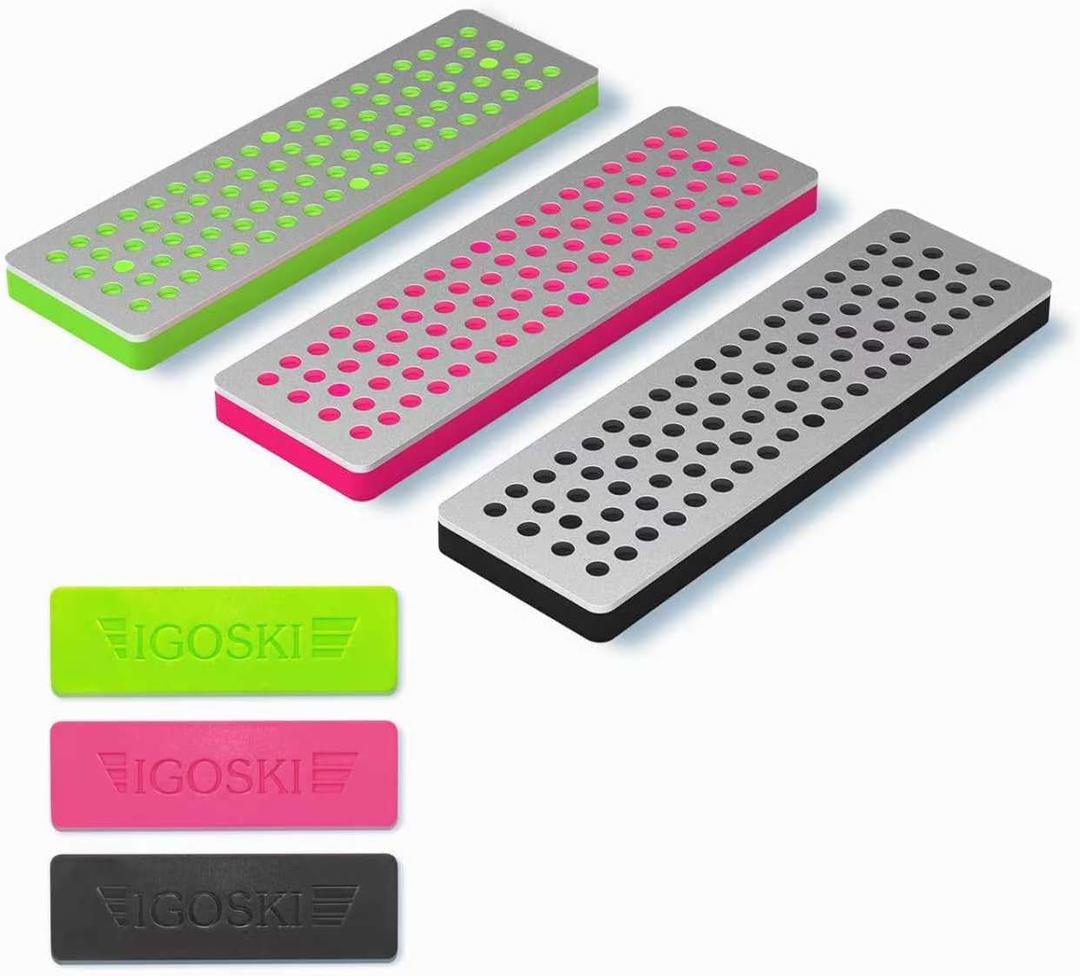 Snowboard Ski Edge Bevel Tuning ski Wax kit Diamonds 3 Pieces Diamond File 240 Grit 500 Grit 1000 Grit for Skier