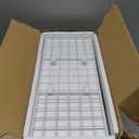 QEEIG Bathroom Shelves Over Toilet - Wall Mounted Floating Shelves Toilet Paper Storage Small Farmhouse Decor Shelf 16 inch Set of 3, White (019-W3)