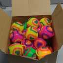 Wettarn 24 Pcs 2.6 Inch Bouncy Light up Ball for Kids Autism Awareness Students Party Favor Gifts Flashing Squeaky Classroom LED Stress Balls Fidget Sensory Glow Toys Prizes School(Heart)