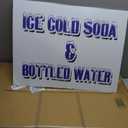 ICE Cold SODA & Bottled Water 18"x24" Yard Sign & Stake | Advertise Your Business | Stake Included Image On Front Only | Made in The USA