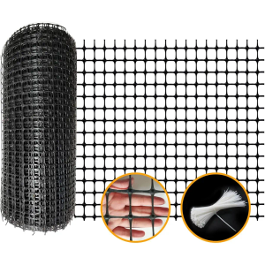 Plastic Safety Fence 2 X 164 Ft Plastic Mesh Fence Animal Barrier Fencing Garden Safety Construction Barrier Netting Outdoor Snow Temporary Garden Animal Fencing for Poultry, Chicken, Dog (Black) Plastic Safety Fence 2 X 164 Ft Plastic Mesh Fence Animal Barrier Fencing Garden Safety Construction Barrier Netting Outdoor Snow Temporary Garden Animal Fencing for Poultry, Chicken, Dog (Black)