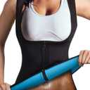 Women Neoprene Sauna Vest Waist Trainer Hot Sweat Slim Corset Body Shaper with Zipper Workout Tank Top
