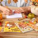 Saillong 12 Pack Fall Diamond Painting Greeting Card Kits DIY Thanksgiving Diamond Art Cards with Envelopes Pumpkin Turkey 5D Rhinestones Paint Card for Adults DIY Crafts Family Friend Birthday Gifts