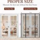 Yotache Magnetic Screen Door Fits 70x79 Inch Doors, 72"x80" Reinforced Mesh - Double-Sided Opening Screen with Super-Strong Magnets for Patio, Sliding, French, Front & Back Doors