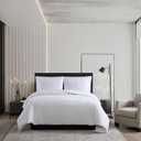 Vera Wang - King Duvet Cover Set, Soft Reversible Bedding Set with Matching Shams, Chic Room Essentials (Double Diamond White, King)