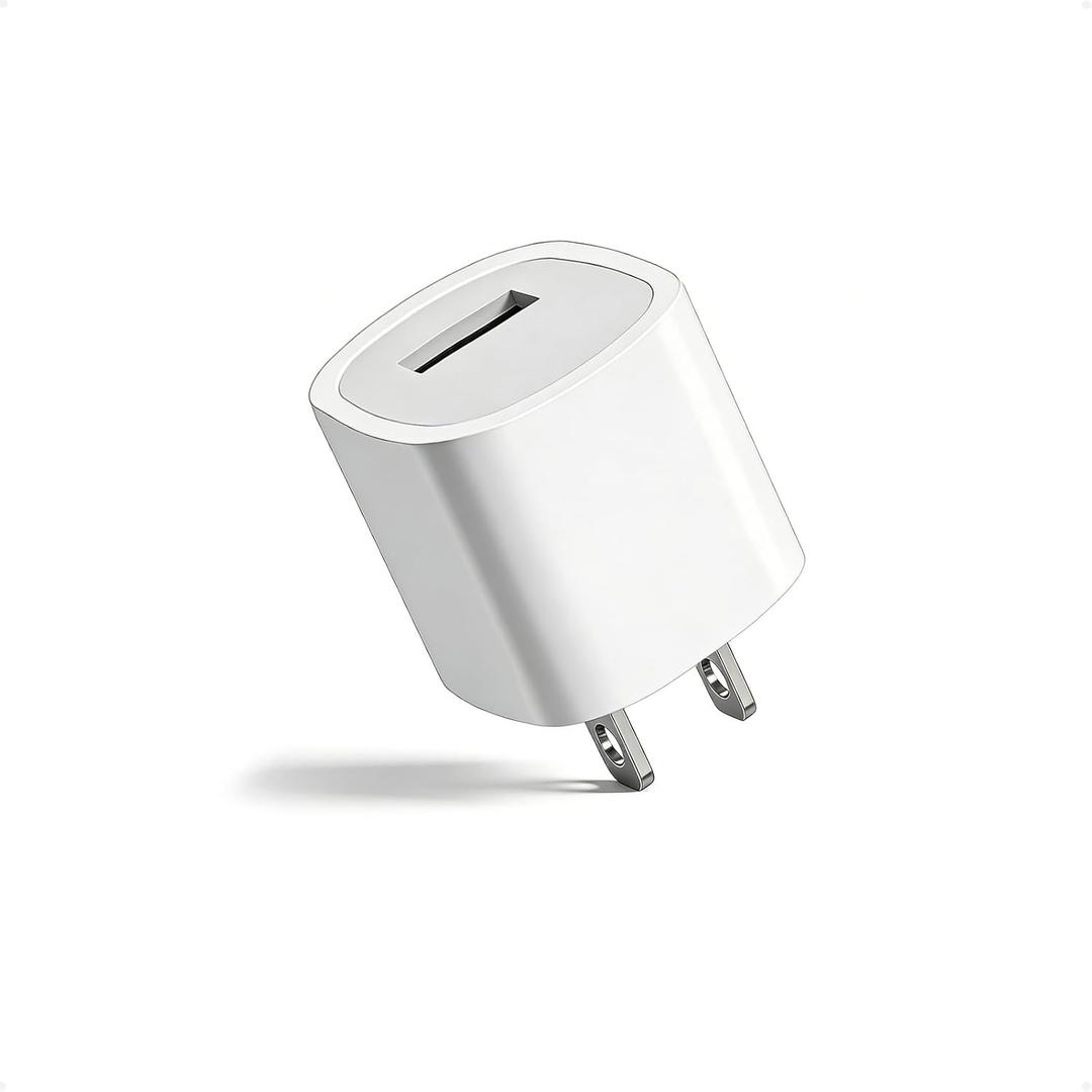 5W USB Chrager Block for Apple Watch 11/10/9/8/7/6/5/iWatch/iPhone 11/XS/XR/X/SE Series, 5V 1A Single Port USB-A Plug Travel Charging Box Cube Adapter Plug for Phone (Galaxy,Moto,LG), Kindle, 1Pack