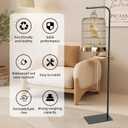 TBTFW 67 Inch High Hanging Bird Cage Stand, Bird Feeder Stand with Base, Suitable for Hanging Various Types of Birdcages(Weight Limit: Within 35 Pounds)