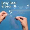 12" X 15" Self-Sealing Cellophane Bags (100 Count) Clear Poly Packaging for Clothing, Prints, Photos, Documents - Reinforced Resealable Cello Bags for Small Business Shipping - Spartan Industrial