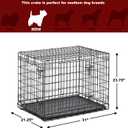 MidWest Homes for Pets Ultima Pro Heavy-Duty 30-Inch Dog Crate, Ultra-Strong Steel Double Door Pet Cage for Medium-Sized Breeds, Accessories Included