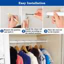 12Pcs Wardrobe Bracket Zinc Alloy Closet Rod Holders 15mm x 30mm Oval Closet Rod End Supports (Single Hole) with Rear Facing 6.5mm Pins