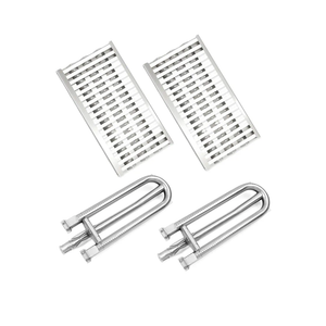 Ceramic Rod Radiant Tray Stainless Steel Grill Heat Plates Grill Burners Briquette Tray for DCS Grill Parts Replacement for DCS36 BGB36-BQARL, DCS48 BGB48-BQARN, 27DBQR, DCS27FS-BQR