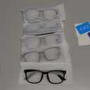 Blue Light Glasses for Woman Men | 99% Blue Light Blocking Glasses for Computer Gaming TV Phone Screen Square Frame | Anti Eyestrain & UV Glare Protection - 5 Pair (5 Pack Mix Color-7)