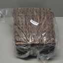 GRANNY SAYS Woven Trash Basket, Brown Wastepaper Basket with Handles, Wicker Bathroom Trash Can for Dorm Laundry Room, 2-Pack, 13" x 7 ½" x 12 ½"