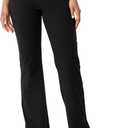 Jockey Women's Activewear Cotton Stretch Slim Bootleg Pants  (Black, 1XL)