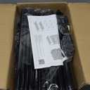 Portable Closet for Hanging Clothes, Portable Wardrobe Closet with Cover, 4 Storage Shelves, 2 Hanging Rods and 8 Side Pockets, Easy Assembly and Sturdy Free Standing Closet for Bedroom, Black (2 Row - 34.5'' Wide)