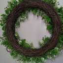 U'Artlines 20 Inch Boxwood Wreaths for Front Door with White Flowers
Spring Summer Wreath, Large Faux Greenery Wreath, Realistic and Full, for Wall Window Porch All Seasons Outdoor Decor
