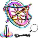 Norme Gyroscope Toy Metal Anti Rotating Desk Gyroscope Flying Motion Balance Physics Toy for Girls Boys Adult Birthday