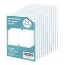 Egofine Plexiglass Sheets Acrylic Sheets 12 Pack of 8x10 0.04 Thick Clear Plastic Cast Transparent Plexi Glass for Crafting Projects, Replacement Picture Frame Glass, DIY Display, Easy to Cut