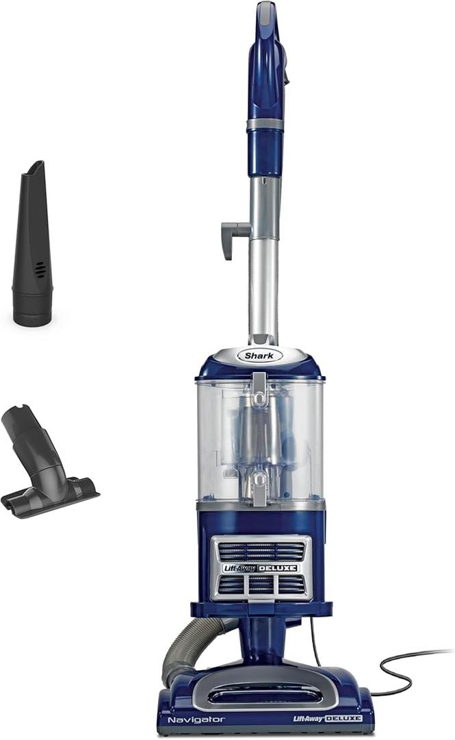 Shark NV360 Navigator Lift-Away Deluxe Upright Vacuum with Large Dust Cup Capacity, HEPA Filter, Swivel Steering, Upholstery Tool & Crevice Tool, Blue
