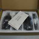 Molimoli Soap Dispenser, Bathroom Soap Dispenser Set, Glass Dispenser, Soap Dispenser for Kitchen, Kitchen Soap Dispenser Pump, 500ml/16.9 Oz, Set of 3, Black