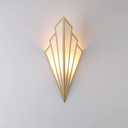Modern Wall Light Simple Creative Wall Sconces Bedroom Aisle Living Room Wall Lamp Holder E12 Socket Art Deco Lighting Fixture (Bulb Not Included) (Gold) [Energy Class A++] (Golden)