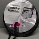 BLACK COLLAPSIBLE LAUNDRY HAMPER