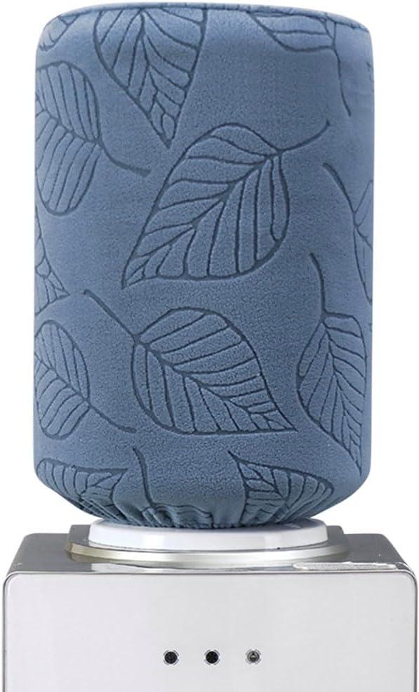 5 Gallon Water Bottle Cover, Water Dispenser Barrel Dust Cover, High Stretchy 3D Leaf Water Bucket Protector Covers, Reusable Elastic Water Jug Sleeve for Home, Hotel, Restrant (Blue)