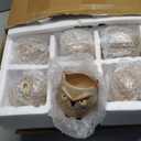 Cindeer 18 Pcs 2.5 Inch Owl Ceramic Succulent Planter Pots Mini Small Ceramic Pots with Drainage Hole and Bamboo Tray for Succulents Glaze Cactus for Home Garden Office Desk Decoration Gift Ideas