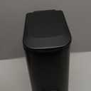 TIPGO Slim Bathroom Trash Can with Lid Soft Close, Step Pedal, 6 Liter / 1.6 Gallon Stainless Steel Trash Bin, Small Garbage Cans for Bedroom, Office, Kitchen (Matte Black)