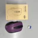 TECKNET Wireless Mouse, 2.4G Ergonomic Optical Mouse, Computer Mouse for Laptop, PC, Computer, Chromebook, Notebook, 6 Buttons, 24 Months Battery Life, 2600 DPI, 5 Adjustment Levels - Purple