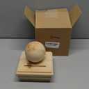 Hosuly 4 x 4 (Actual 3 5/8) Fence Cedar Ball Top Post Cap Rot Resistant Cedar Wood Deck Post Caps for Outdoor Wooden Fences (One Size)