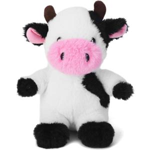Blnboimrun Dog Toys Puppy Toys Interactive Dog Toys for Small Medium Large Dogs, Squeaky Dog Chew Toys to Keep Them Busy, Plush Dog Toy with Crinkle Paper Stuffed (Cow)
