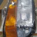 WEELMOTO Headlights Only for 1998-2004 GMC Sonoma / S15 with Fog Lights | 1998-2001 Oldsmobile Bravada / 1998-2001 GMC Jimmy (Fits factory models), Chrome Housing Amber Reflector, Plug-and-Play