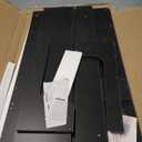 Washer Dryer Countertop with 2-Tier Shelf, 3" H Raised Edge Laundry Topper for Washer and Dryer, 54" W x 27.5" D Laundry Room Countertop Organization Storage with Non-Slip Pad (Black)