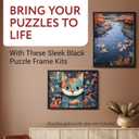 Impresa Jigsaw Puzzle Display Frame Kit - 2-Pack 20x27 in Black - Easy Snap-Together Puzzle Board Backing - Versatile Wall Hanging & Art Display - Fits 1000 Piece Frame