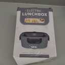 Vabaso Electric Lunch Box for Adults, 80W Heated Lunch Box Portable Food Warmer Lunch Box for Work/Men/Car/Truck with 1.5L 304 Stainless Steel Container Fork & Spoon, 110V/12V/24V