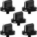 AMI PARTS 316564511 Gas Stove Knobs Replacement for Frigidaire Gas Range Stove Control knobs A026804 knobs Electric Universal Stove Oven Parts AH2364186, AP4433359, EA2364186(Black)