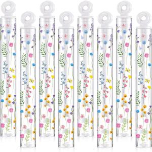 32 Pcs Wild Flower Bubble Wands Sweet Bubbles Party Favors for Adult Valentine Anniversaries Celebration Wedding Supplies Summer Activity Birthday Gifts Wedding Supplies