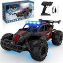 BLUEJAY Remote Control Car, 2.4GHz High Speed 33KM/H RC Cars Toys, 1:12 Monster RC Truck Off Road with LED Headlight and Rechargeable Battery Gifts for Adults Boys 8-12